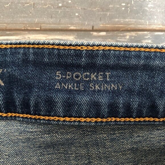 Spanx Women's 5 Pocket Ankle Skinny Stretch Comfort Jeans | sz 28 Blue - Picture 7 of 10